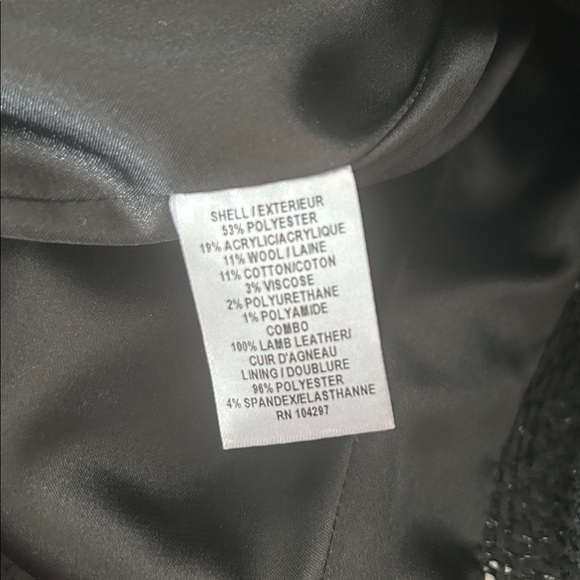 Milly Black/White Wool Tweed Fabric Sleeveless Peplum Blouse Top **Size 2** 🌺🌺 - Picture 7 of 7